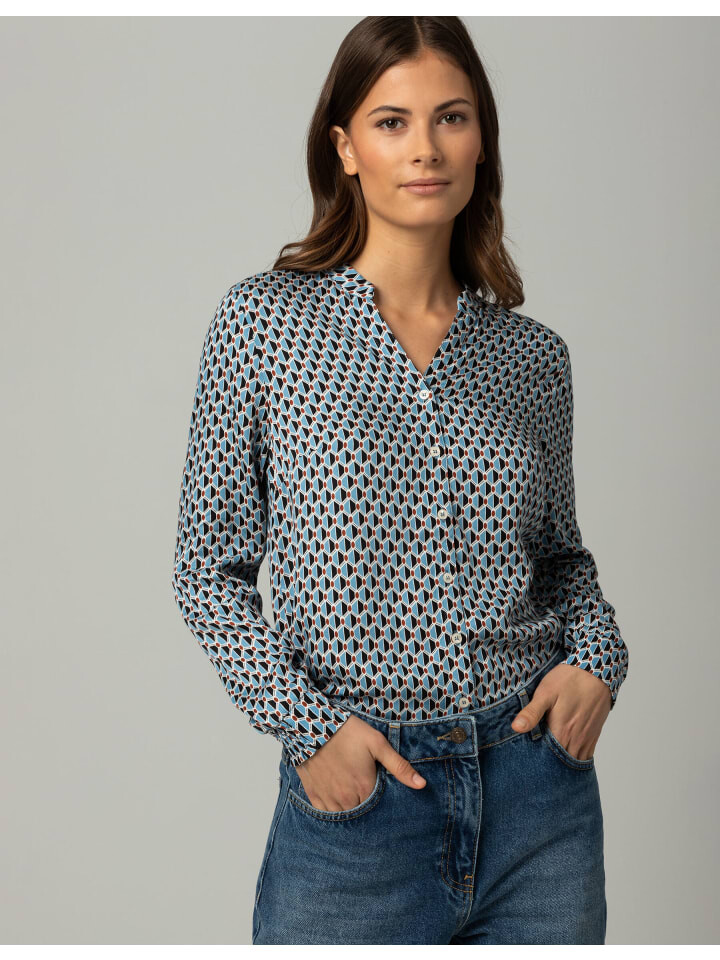 

Блуза More & More Printbluse, синий
