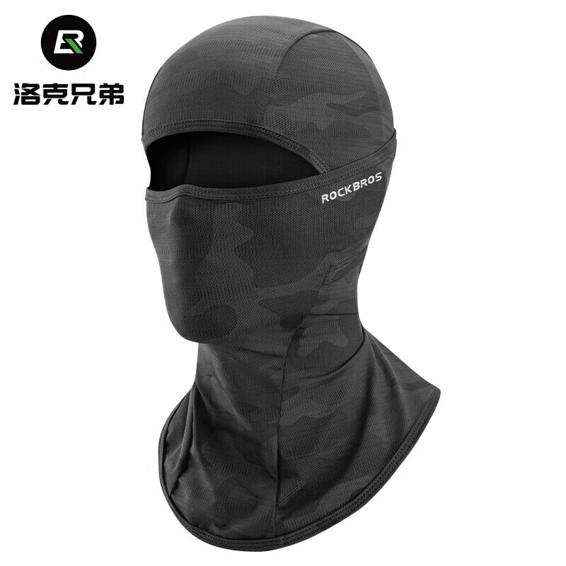 

ROCKBROS солнцезащитный капюшон, мотоциклетная маска для верховой езды, шарф на шею, ледяной шелк, весна и лето, ветрозащитный, уличный, для мужчин и женщин, черный