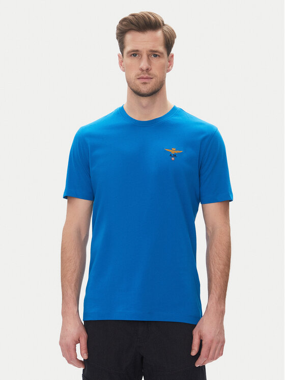 

Футболка обычного кроя 251TS1580J372 Aeronautica Militare, синий
