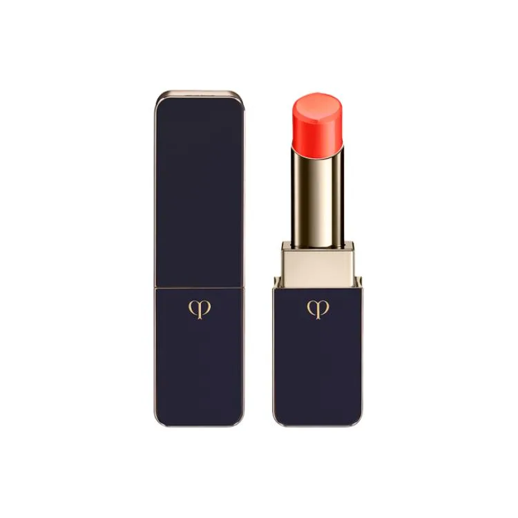Clé De Peau Beauté Увлажняющая блестящая помада легкая и полупрозрачная 4 г, #214 Red-Orange Rebel