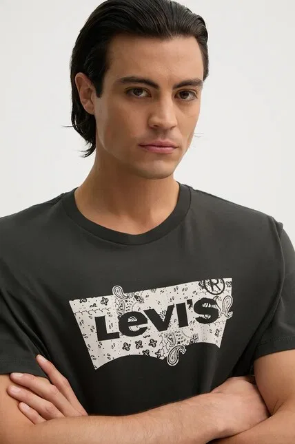 Футболка Graphic Crewneck Levi's, зеленый — фото 4
