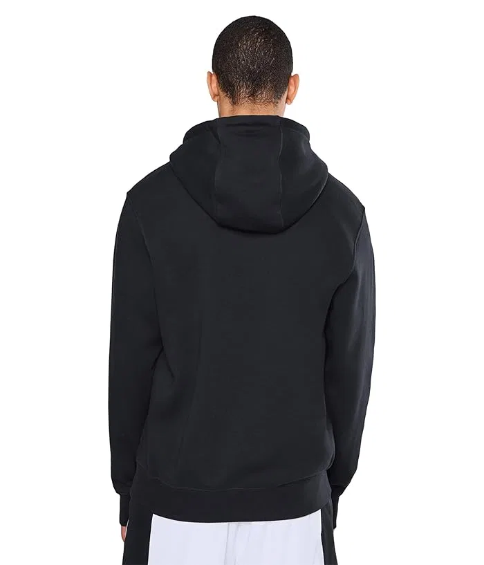 Худи Nike Club Fleece Sportswear, Black/Black/White — фото 4