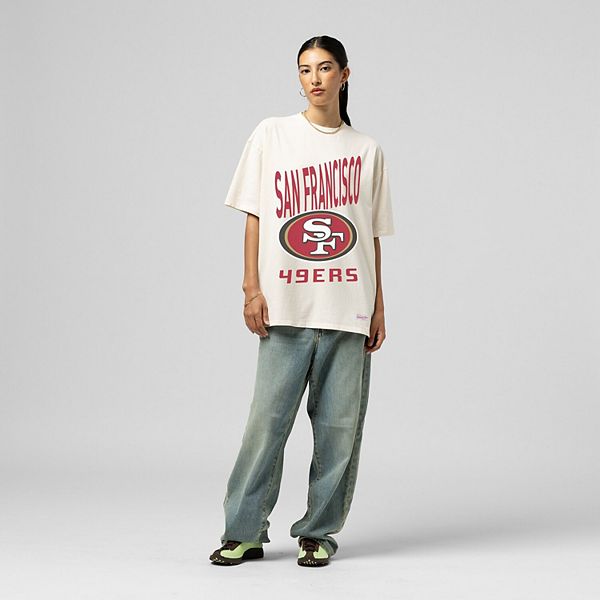 

Женская футболка boyfriend с логотипом San Francisco 49ers в кремовом цвете Mitchell & Ness, Бежевый, Женская футболка boyfriend с логотипом San Francisco 49ers в кремовом цвете Mitchell & Ness