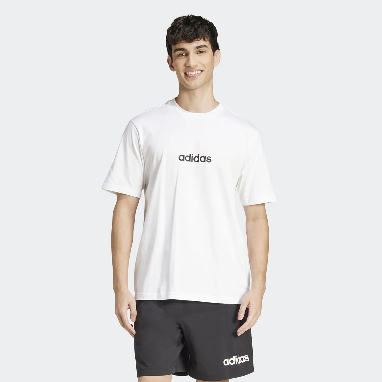 Футболка adidas Essentials Linear Single Jersey — фото 2