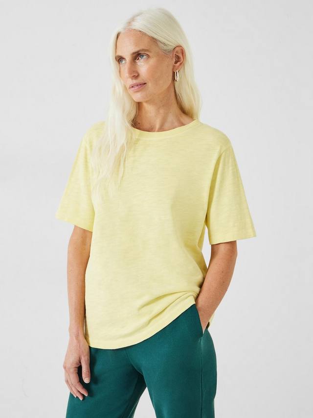 

Футболка из матового хлопка рейган HUSH, цвет Soft Yellow