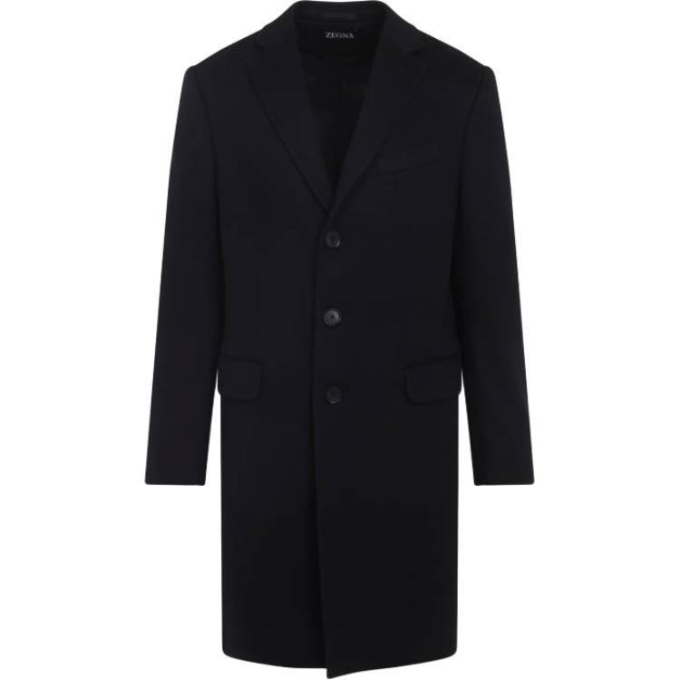 

Однобортное пальто Ermenegildo Zegna, черный