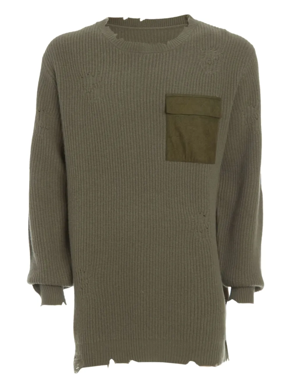 

Свитер Devin с нагрудным карманом Seroya, зеленый