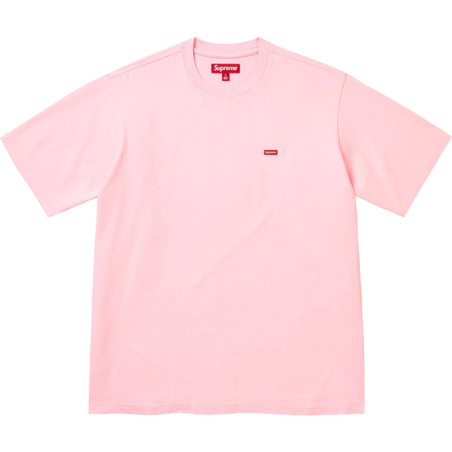 Футболка Supreme SS26 с круглым вырезом розовая