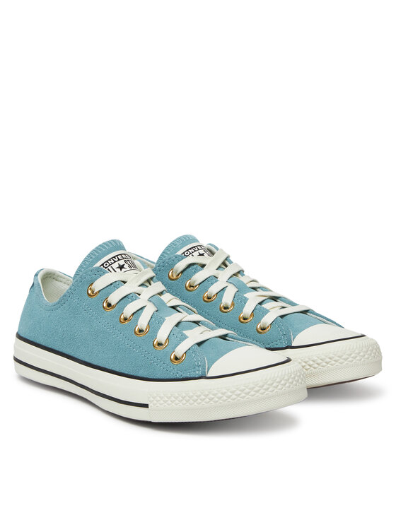 Тканевые кроссовки Chuck Taylor All Star Leather A13817C Converse, синий — фото 2