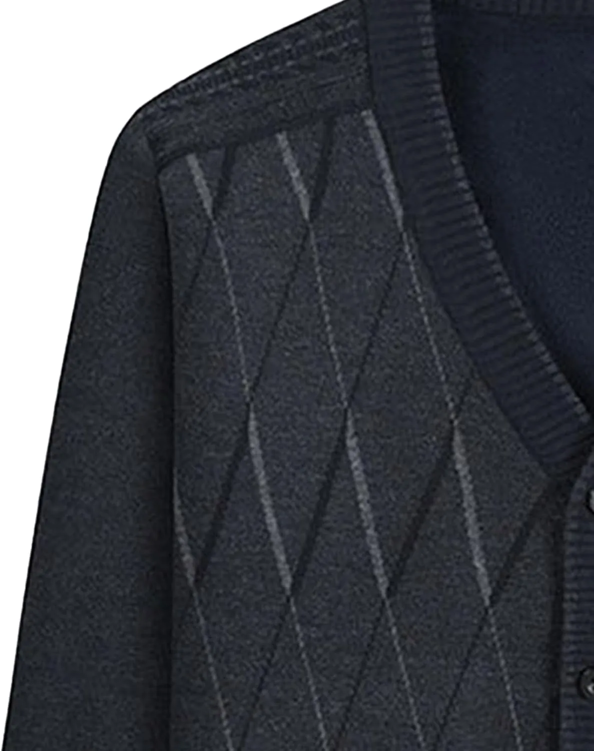 Мужской кардиган Casual Argyle из шерстяной смеси — фото 4