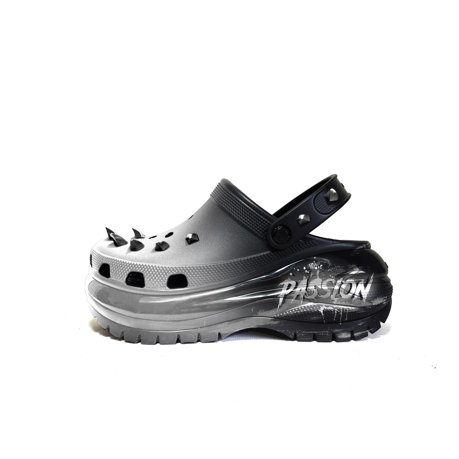 Crocs Сабо Mega Crush Clog унисекс, черные