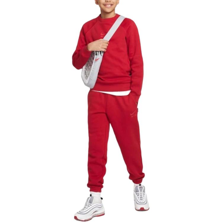 Nike Детские вязаные спортивные штаны Air Red для детей 3-7 лет — фото 4