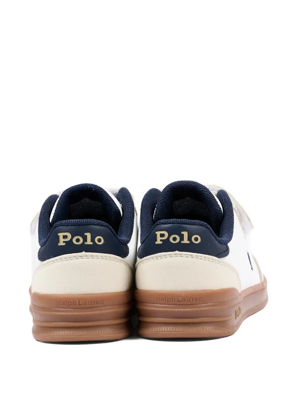 Кроссовки на липучке с вышитым логотипом Polo Ralph Lauren Kids, белый — фото 3
