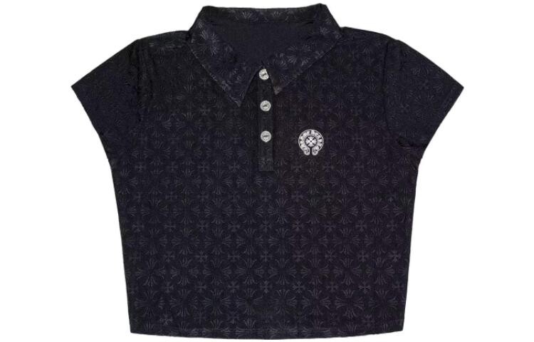 

Рубашка поло женская черная Chrome Hearts