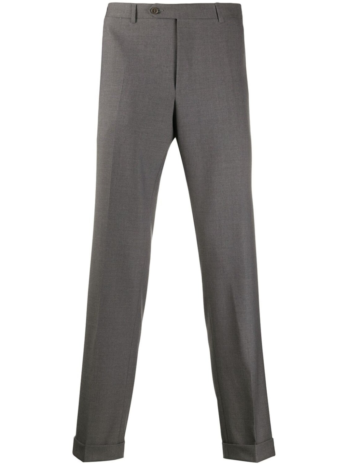 

Canali строгие брюки кроя слим, серый