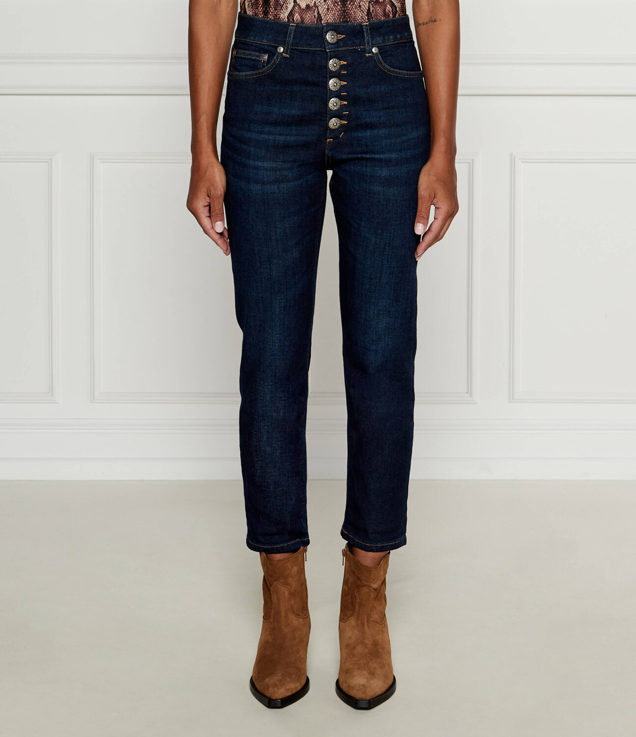 

Джинсы DONDUP - made in Italy KOONS Loose fit, темно-синий