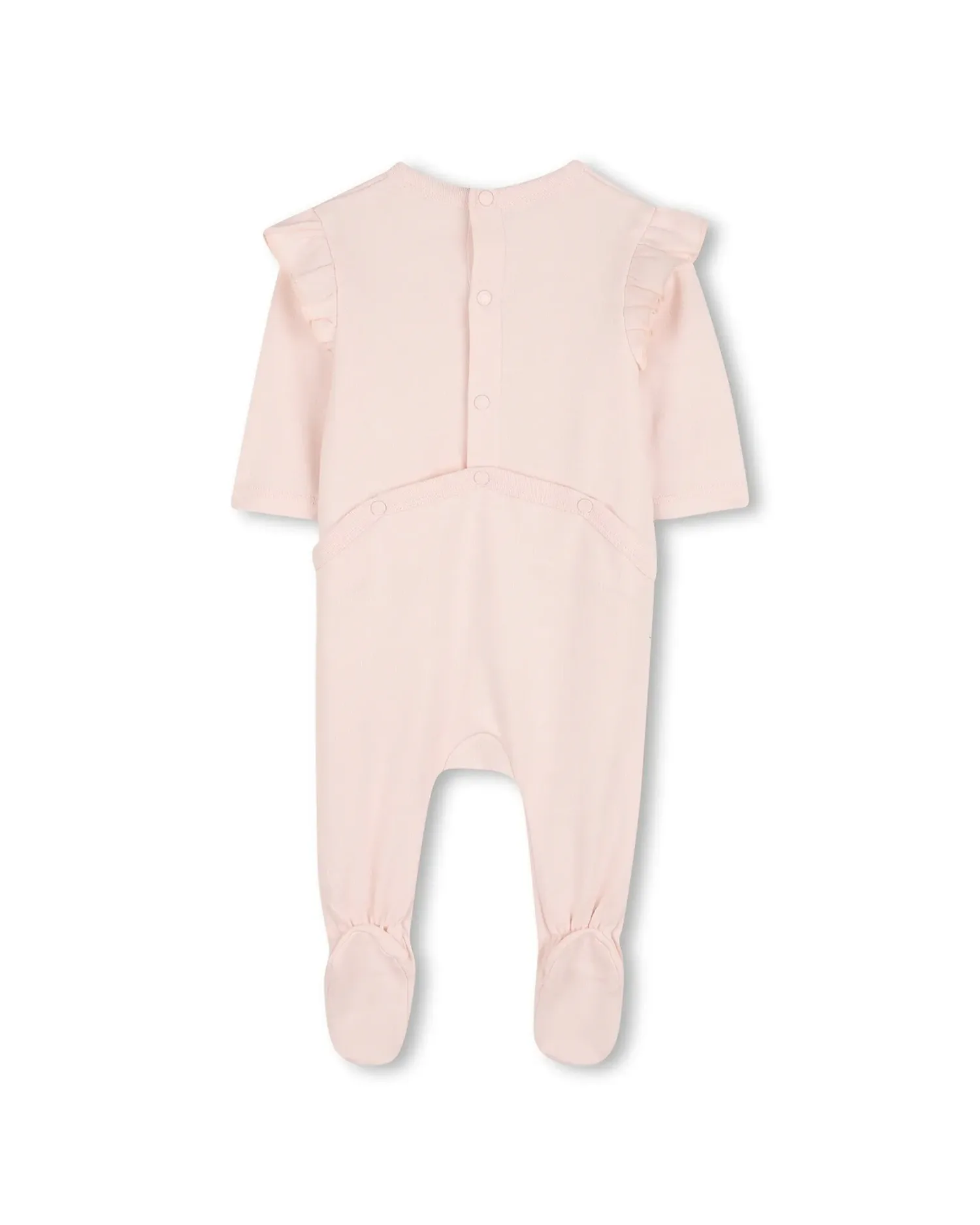Комплект для девочки младенца с длинным рукавом и рисунком из хлопка Kenzo Kids, Natural — фото 4