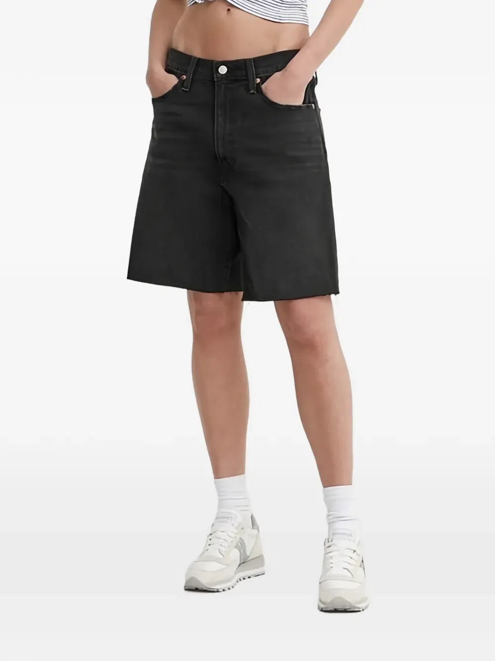 Потертые шорты Levi'S, черный