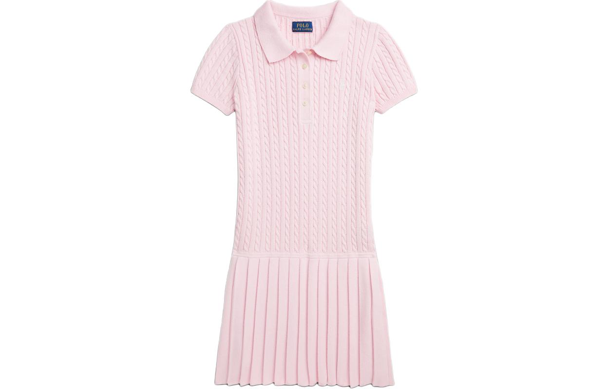 

Polo Ralph Lauren Платье SS24 светло-розовое детское