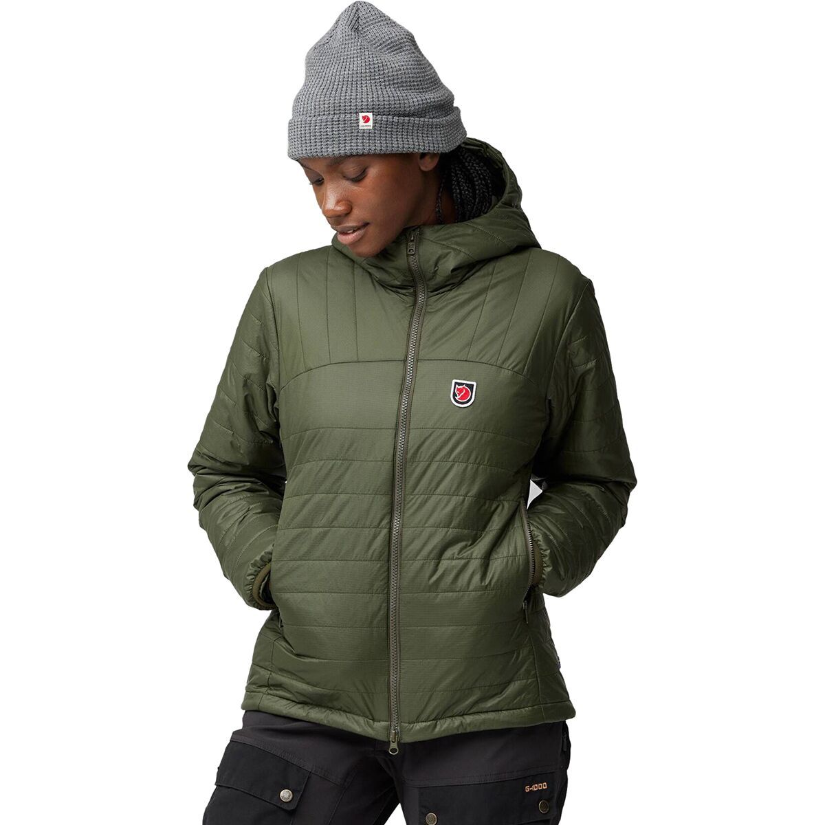 

Экспедиционная худи куртка x-latt Fjallraven, цвет deep forest
