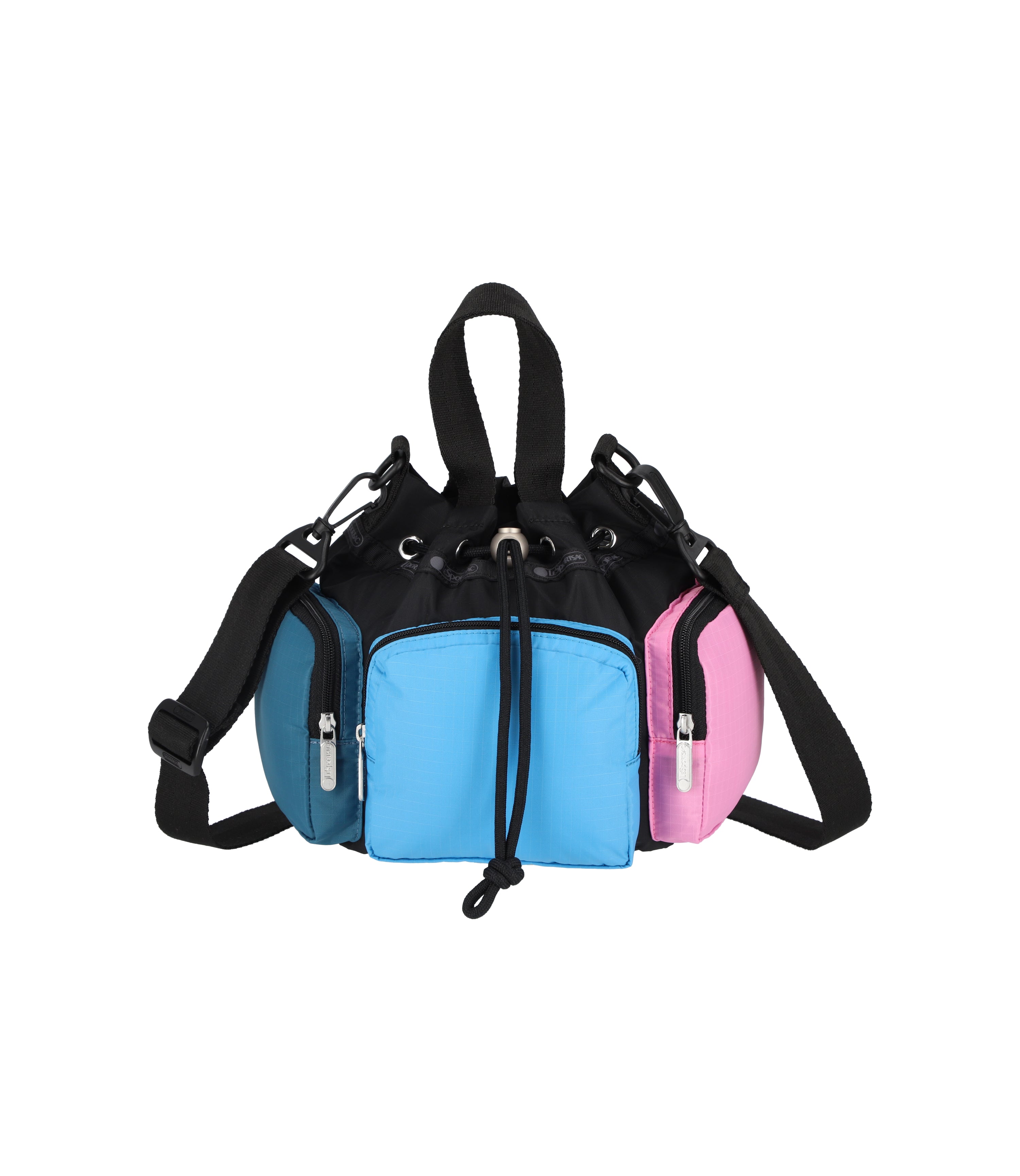 

Сумка-трансформер на шнурке через плечо LeSportsac, цвет teal/vivid/fuchsia colorblock