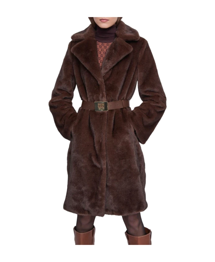 

Пальто из искусственного меха Gaudi, коричневый