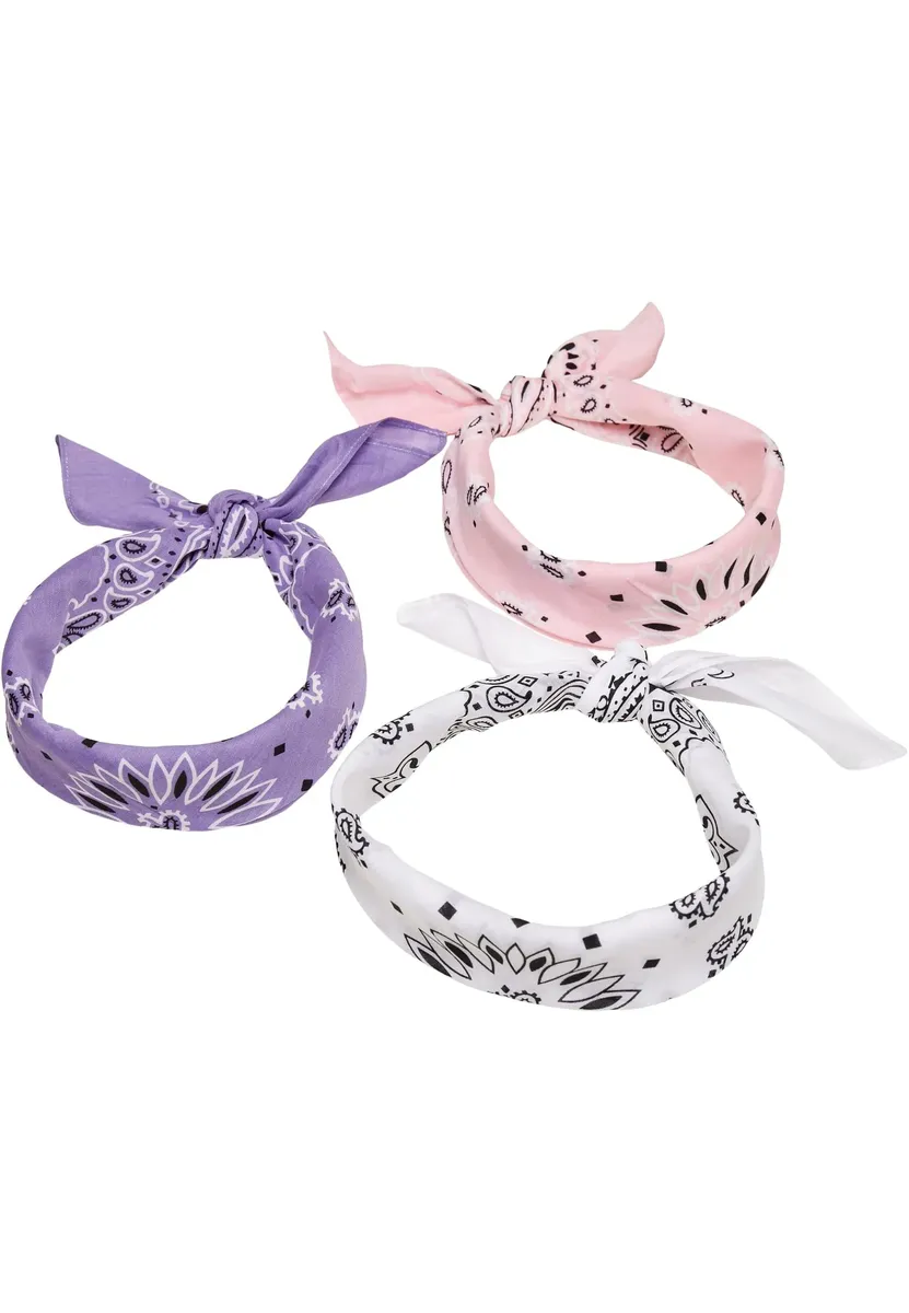 

ГОРОДСКАЯ КЛАССИКА Бандана " Urban Classics Multicolor Bandana 3-Pack", белый