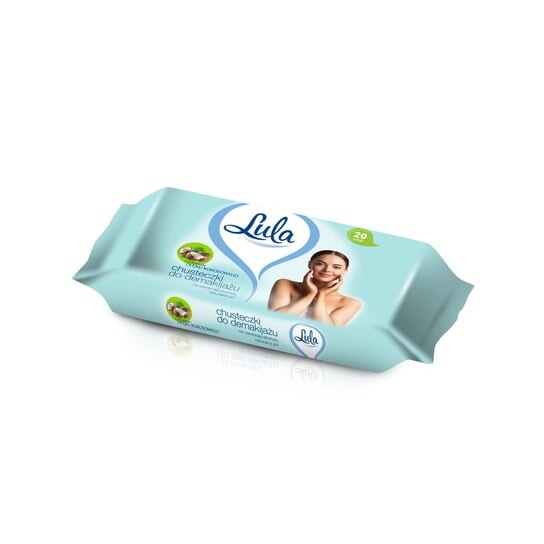 

Салфетки для снятия макияжа с кокосовым маслом, 20 шт. Lula