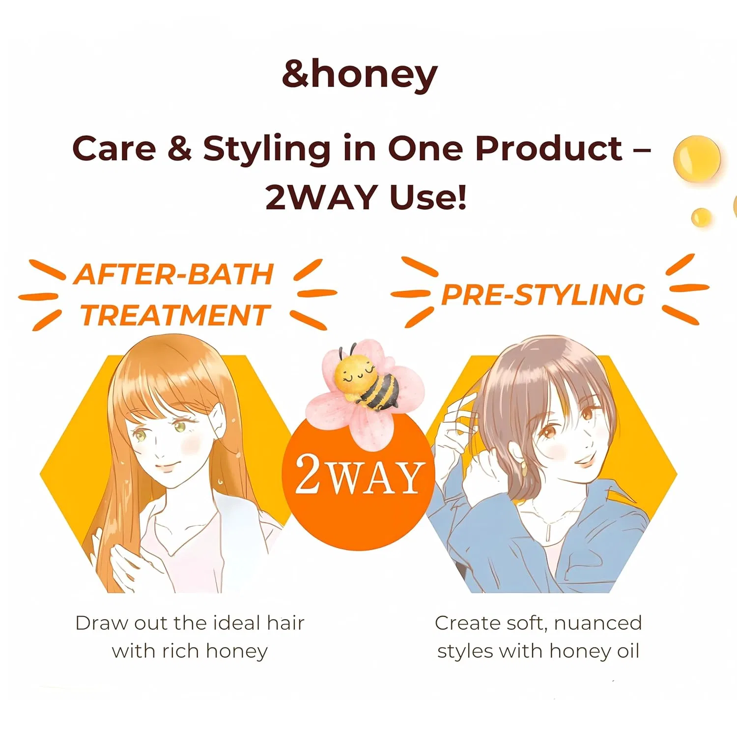 Масло для волос «Deep Moist Hair Oil Step3.0 (Moist Shine)» от &honey, 100 мл Babyfacediary — фото 4