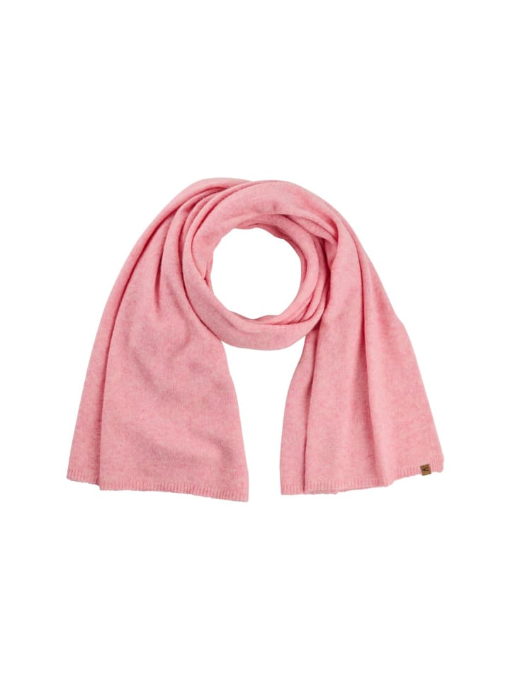 

Вязаный шарф из смеси шерсти ягодного цвета Camel Active