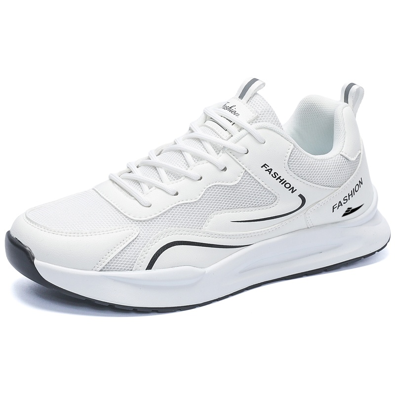 

Kuding Мужские беговые кроссовки Low top светло-серый/белый/черный — белый, цвет White