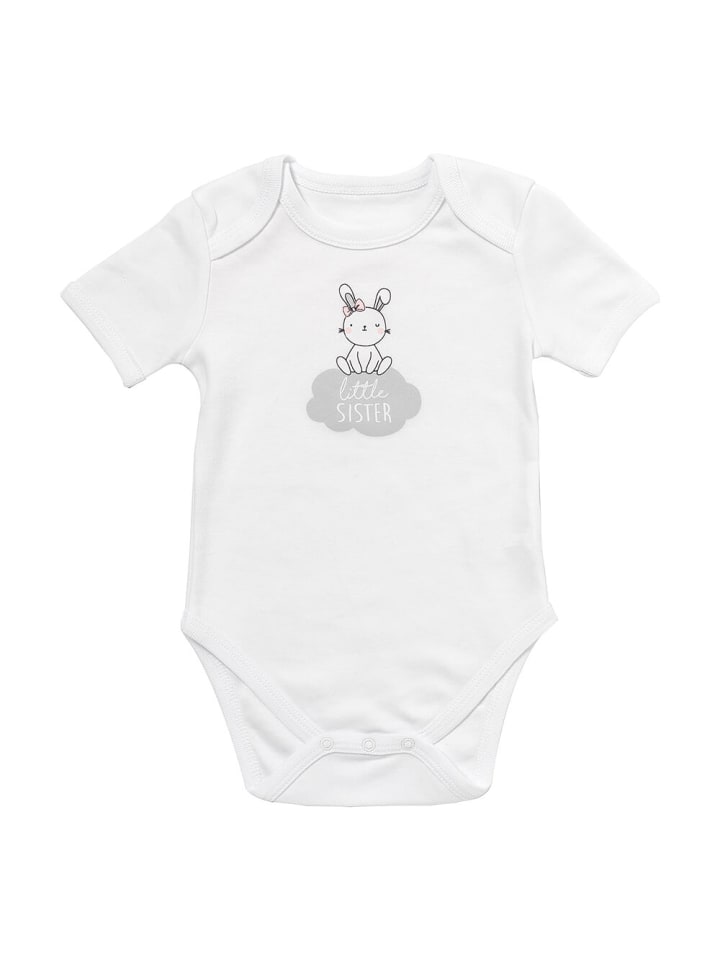 

Schlummersack Детский боди из органического хлопка с надписью, с коротким рукавом, серого цвета