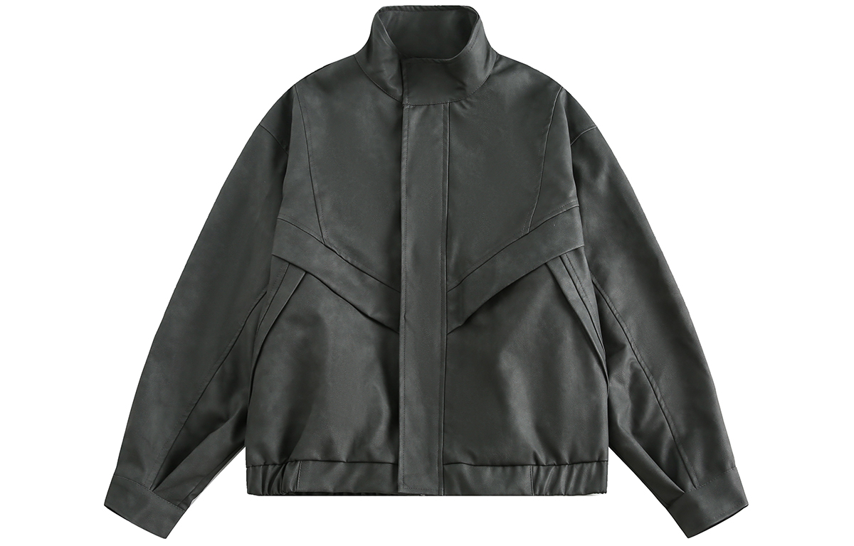 

DARKCIRCLE Кожаная куртка унисекс, Black Gray