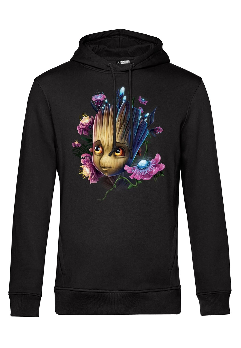 

Толстовка с капюшоном GOTG CLASSIC GROOT FLOWERS Henry Tiger, черный