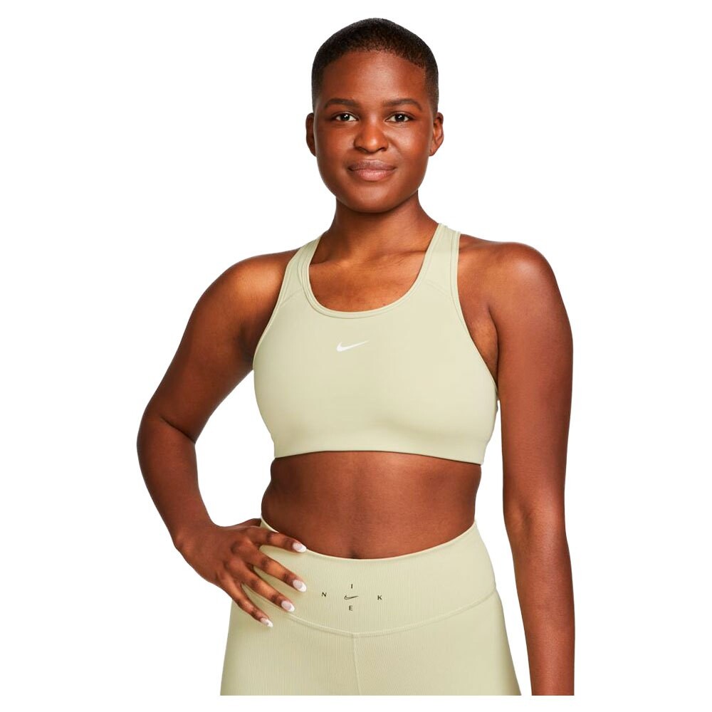 

Спортивный бюстгальтер Nike Swoosh Medium, бежевый