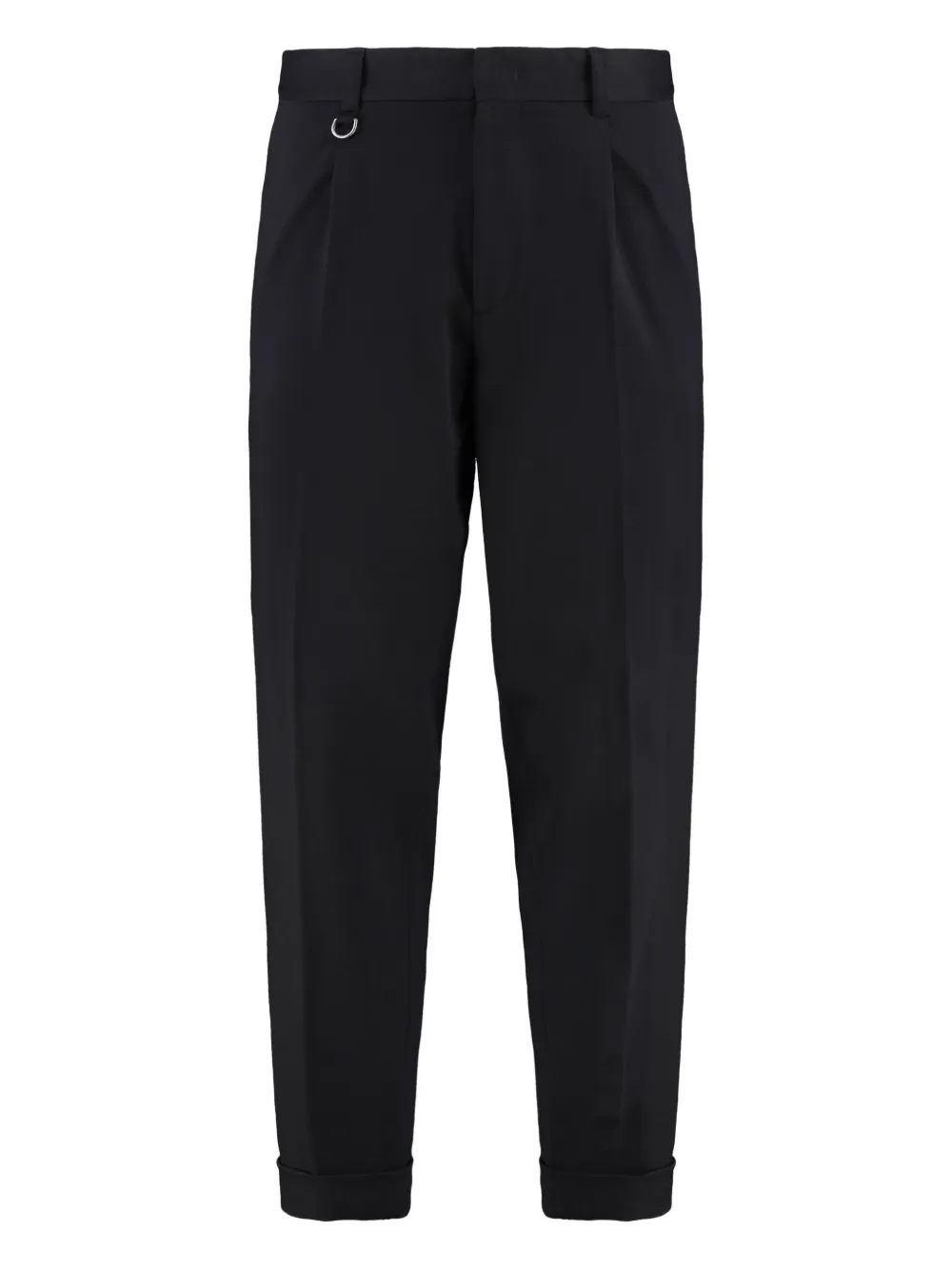 

Плиссированные брюки Paolo Pecora, черный