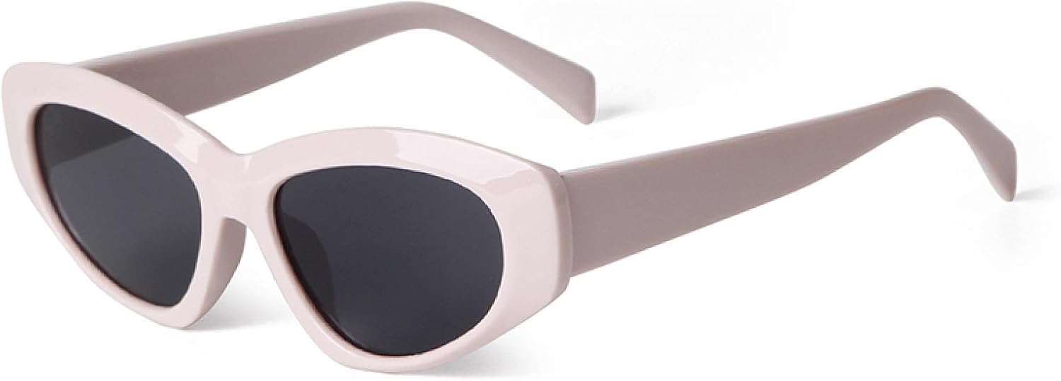 

Солнцезащитные очки Polygon Cat Eye для женщин и мужчин, высококачественные двухцветные очки с защитой от УФ-излучения UV400, в стиле ретро, ​​модные солнцезащитные очки для активного отдыха WNCKSQ, C4 Pink Grey