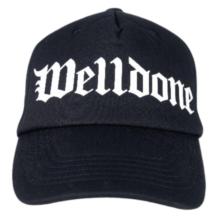 

WE11DONE Хлопковая бейсболка мужская черная, Black