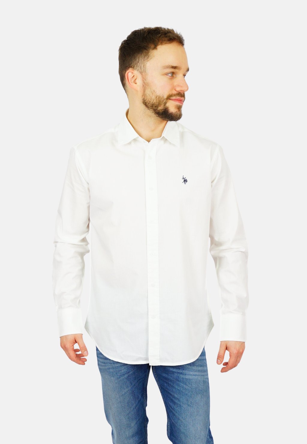 

Рубашка LONGSLEEVE U.S. Polo Assn., белый