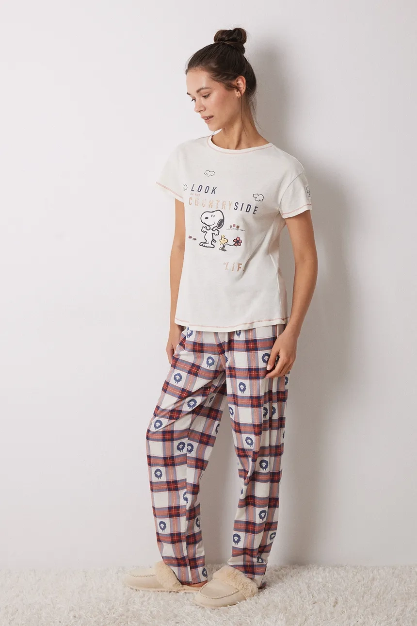 

SNOOPY шерстяная пижама women'secret, бежевый
