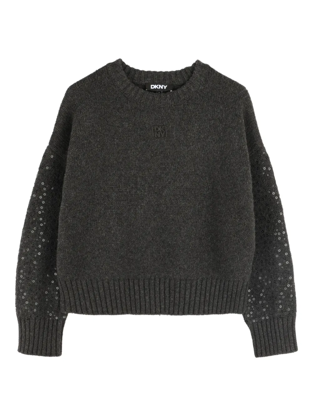 

Свитер с пайетками Dkny Kids, серый