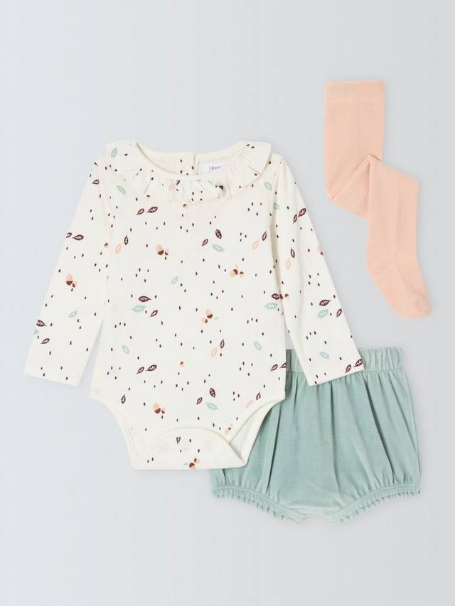 

Детское боди John Lewis, цвет Bloomer Shorts and Tights Set
