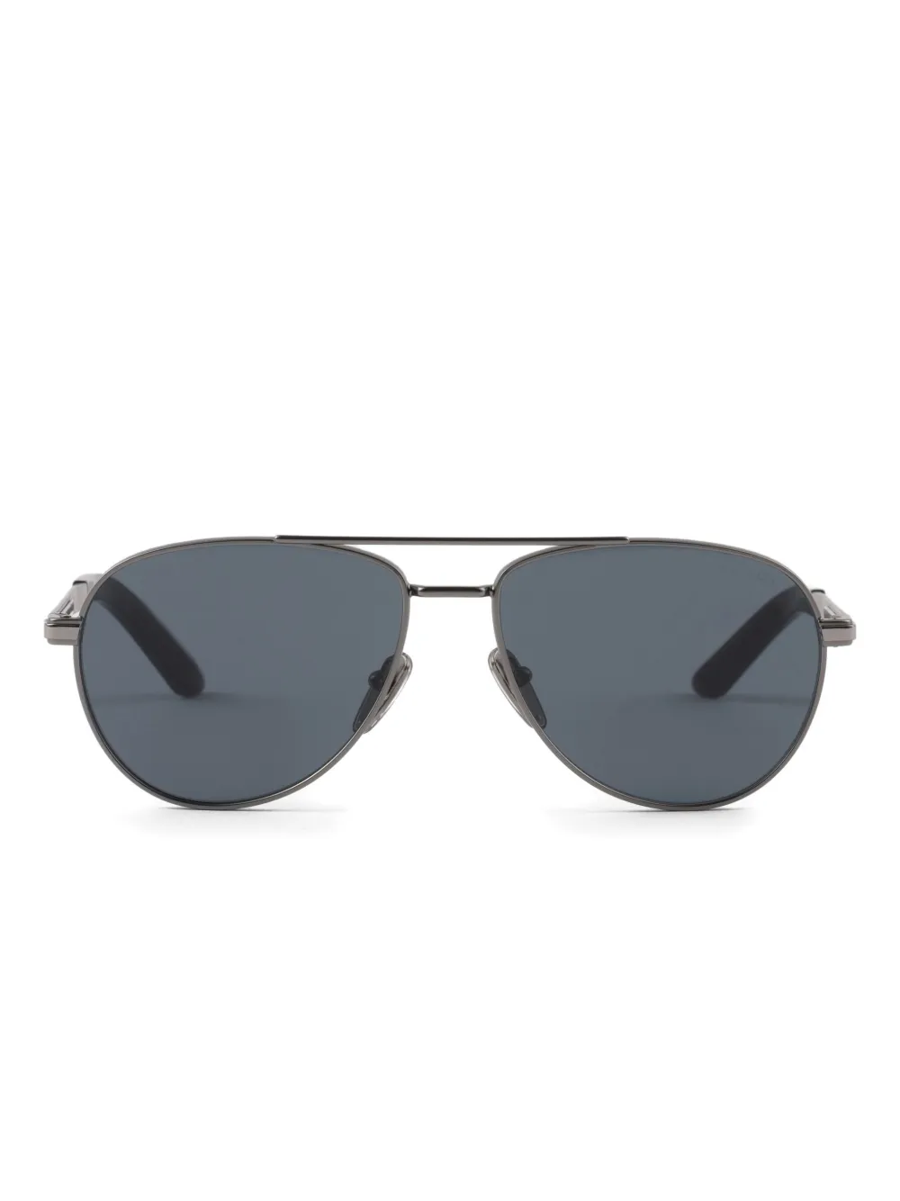 

Солнцезащитные очки в металлической оправе Prada Eyewear, серебяный