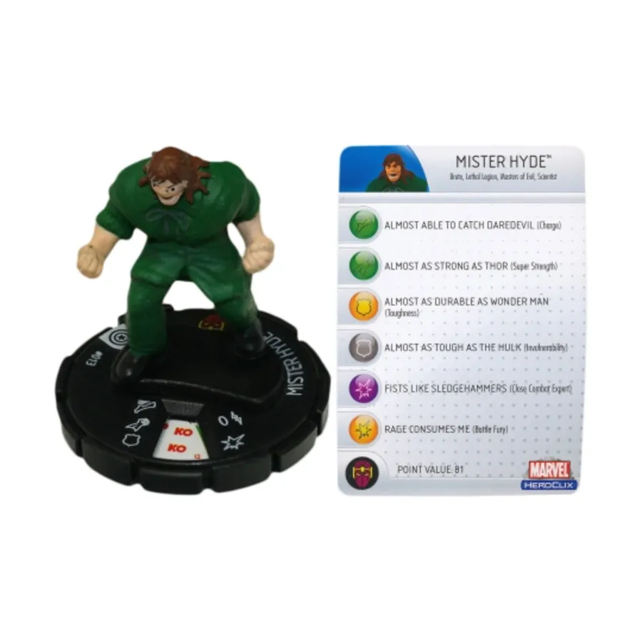 

Мистер Хайд, Marvel HeroClix - Captain America - Singles