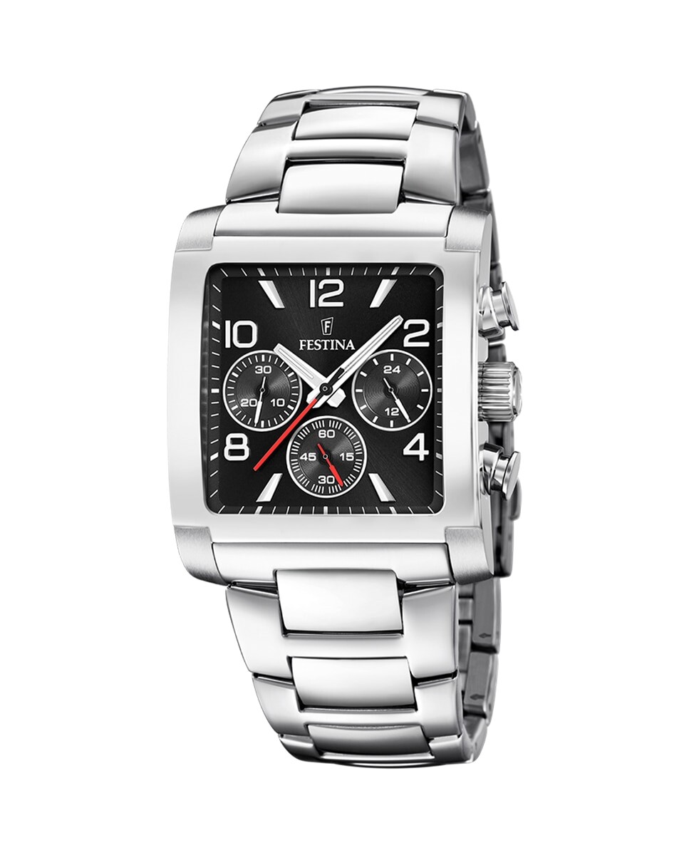 

F20652/3 Timeless Мужские часы с хронографом из серебряной стали Festina, серебро