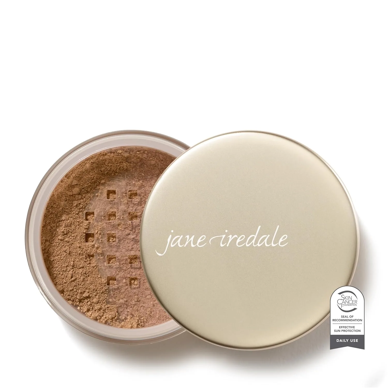 Jane Iredale Amazing Base Loose Mineral Powder, Luminous Foundation with SPF 20, Oil Free, Talc Free & Weightless, Vegan & Cruelty Free Makeup, Warm Brown