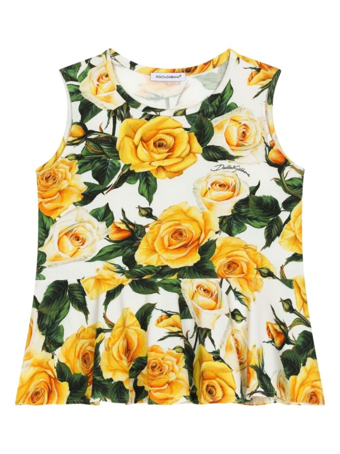 

Dolce & Gabbana блузка с принтом, желтый