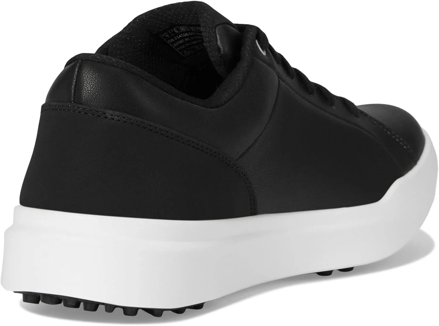 Мужские гольф-кроссовки Skechers Drive 6 с арочной поддержкой, из кожи, свободная посадка, без шипов, черно-белый — фото 3