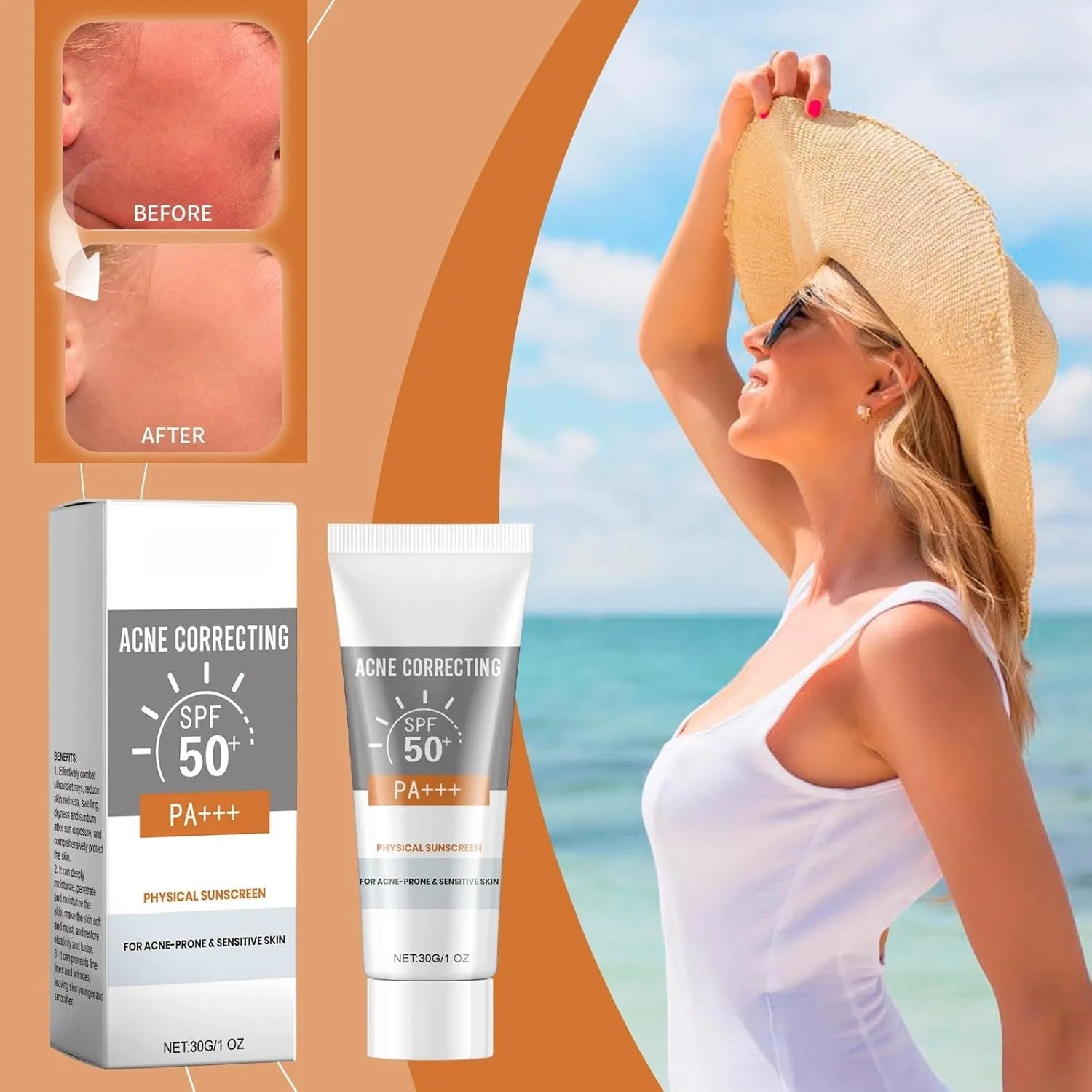 Солнцезащитный крем SPF 50+ PA++++ для тела, 30 г — фото 2
