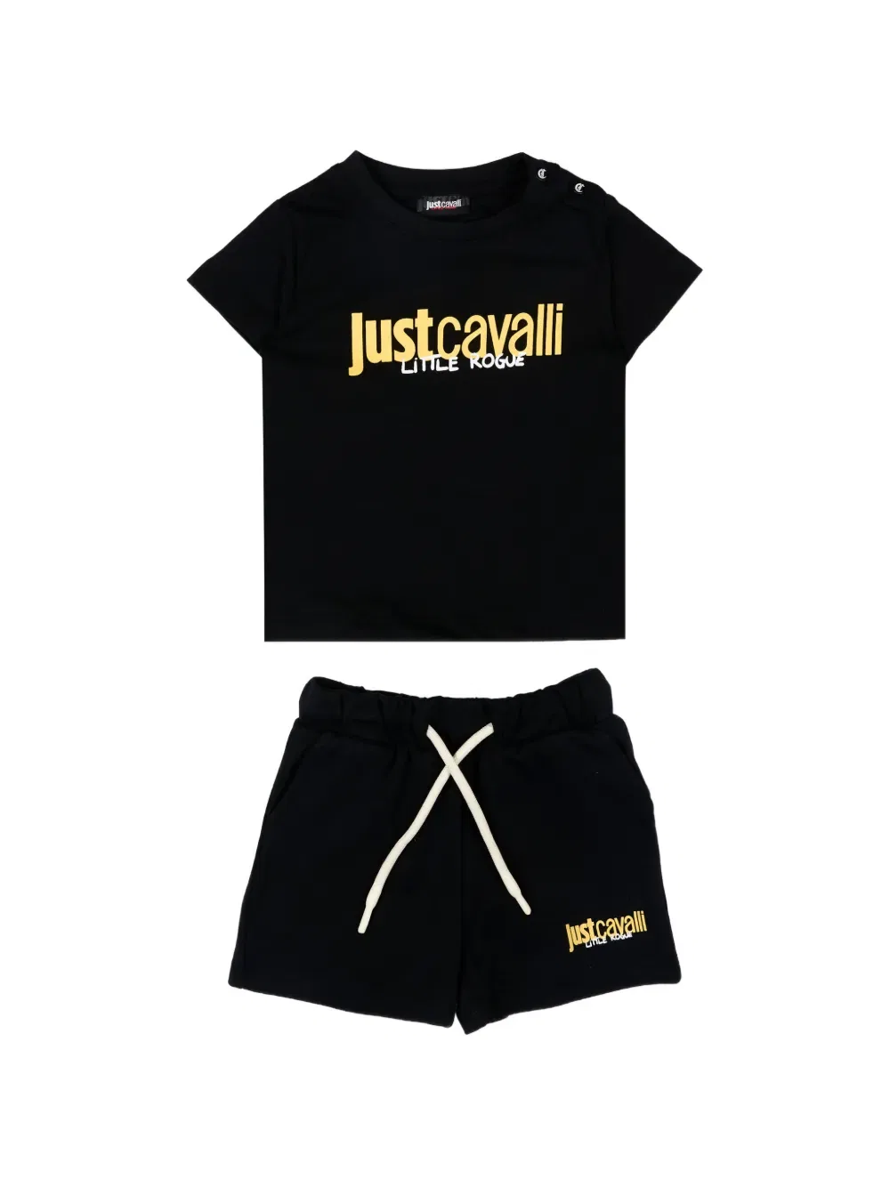 Комлект из шорт и футболки Just Cavalli Kids, черный